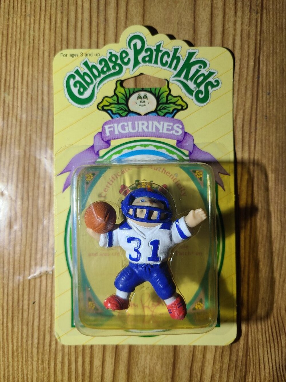 Football Cabbage Patch Kids figurine (NEW)